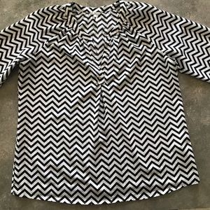 Womens 3/4 Length Sleeved Pullover Top SZ L